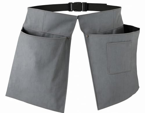 Bayersan Double Pocket Pouch Window Cleaners Pouch Belt Tool Organisers Tools Holder Pouches (Grey)