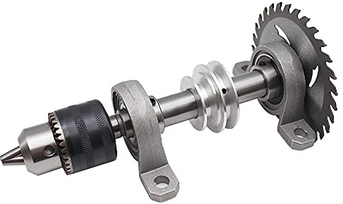 Lagersitz Riemenscheibe Stichsäge Bohrer Holzbearbeitung Drehbank, DIY perlenmaschine Schneide Spindel Futter,1,5-13 mm,Lager mit Sitz