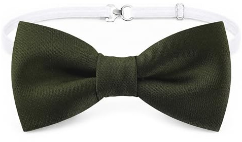 TigerTie Baby Fliege Satin-Webart – vorgebunden – Kinderfliege für Hochzeit, Taufe & Fest – bequemer Sitz – verstellbarer Gummizug 29–40 cm