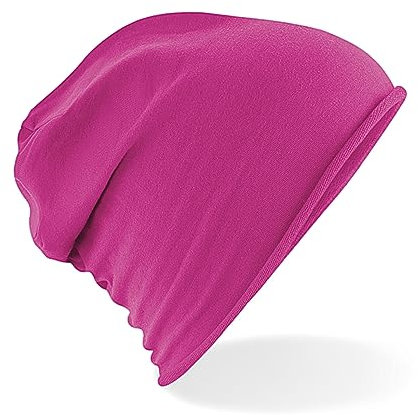 GIDUTEX Beanie Slouch leichte und weiche Mütze Unisex (Fuchsia)