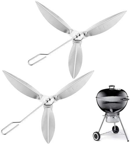 BOWAREPRO Set di 2 sistemi di pulizia One Touch da 22 – 1/2 pollici, compatibili con barbecue a carbonella/sfere, pezzi di ricambio 7444 One Touch per la pulizia del bollitore e come detergente