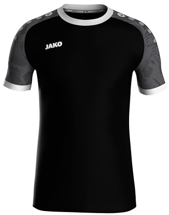 JAKO Ikonisk tröja unisex – hållbar sportskjorta kortärmad av 100% återvunnen polyester, fukttransporterande