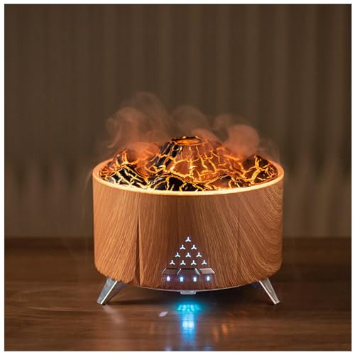 Humificador De Aromas Humidificador y purificador de Aire en uno, Humidificador Bocina Bluetooth, Humificadores Humidificador Plantas Interior,Brown