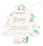 Spongellé Holiday Collection - Gel de baño con infusión de búfer, Merry (flor de lirio de la paz)
