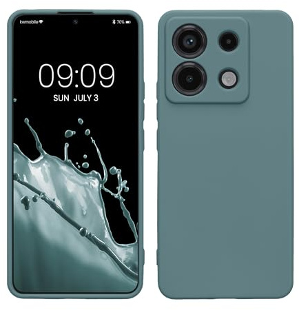 kwmobile Handyhülle für Xiaomi Redmi Note 13 Pro 5G / Poco X6 5G Hülle - weiches Handy Silikon Case - Schutzhülle Cover - Arctic Night