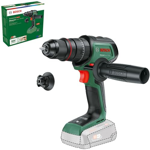 Bosch Perceuse à percussion sans fil AdvancedImpact 18V-80 QuickSnap (pour percer et visser ; système 18V ; sans charbon ; 82 Nm ; mandrin de 13 mm ; poignée auxiliaire ; sans batterie)