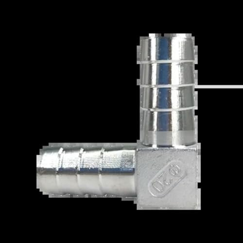 Conector de manguera de acero inoxidable 304 de 6 mm, 8 mm, 10 mm, 12 mm, tipo T, tipo Y, conector de lengüeta trasera, codo L, 22 mm