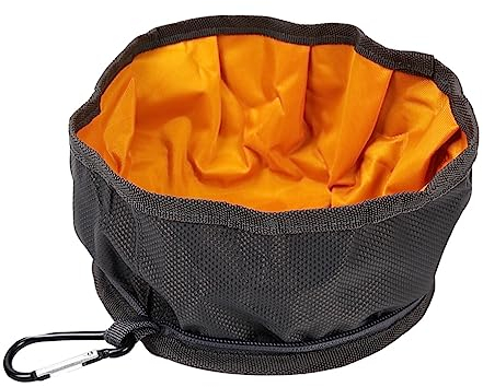 HAPINARY 1stück Faltbare wasserdichte Haustierschüssel Tragbar Für Outdoor-aktivitäten Geeignet Für Hunde Und Katzen Lebensmittelechtes Leicht Zu Reinigen Zufällige Innenfarbe