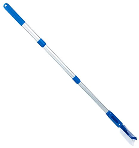 NUOBESTY Efficient Pool Cleaning Brush Long Handle Pool Brush Suction for above Ground Pools Tile Floor Brush Home Cleaning Supplies
