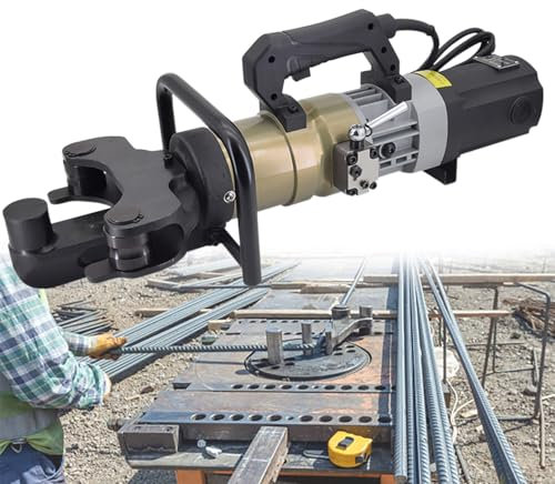 XCSCUK 1,8 kW elektrische Biegemaschine, hydraulische elektrische Handbiegemaschine, für Baustellen, Eisenbahnbau (22to36mm)