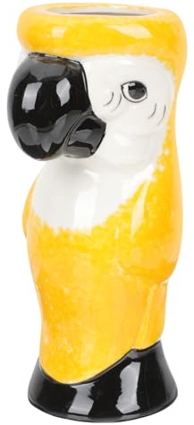ULTECHNOVO Verre à Cocktail Tiki Style Hawaïen Forme De Perroquet Verre Pour Fêtes Design Original Usage Résistant