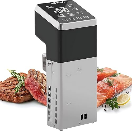 RoyceBee Sous Vide Roner, Cocina Baja Temperatura Inmersión a Prueba de Agua IPX7 Circuladores Control Temperatura de Precisión, LED Display, Silencioso, 1600W 0℃-99℃