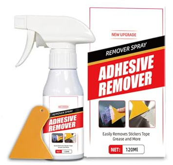 Klebstoffentferner, 120 ml, effektiver Klebstoff, einfaches Entfernen, Spray, Klebstoffentferner, Spray für Klebeband, Etiketten, Etiketten, Auto, Glas, Bodenreinigungswerkzeug