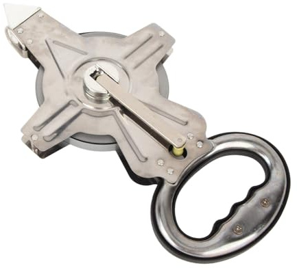 Dioche Mètre Ruban 100 M Mètre Ruban 50 M en Acier Inoxydable – à Mesurer Rétractable avec Poignée Ergonomique – Parfait pour les Mesures de Construction, d'ingénierie et de Conception