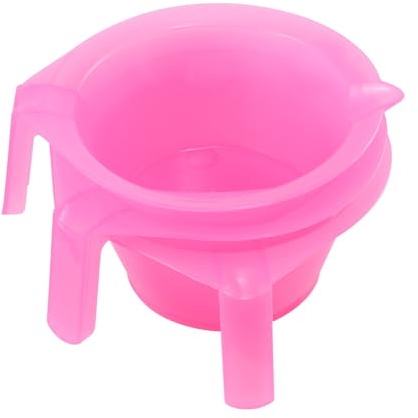 Garneck Set 3 Pezzi Ciotole per Colorare i Chioma in Plastica Rosa, Tazze per Tintura Fai da Te Lavabili e Portatili, Accessori per Salone di Bellezza e Parrucchieri