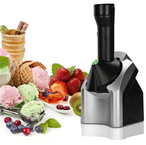 Ice Cream Maker for Healthy Frozen Fruit Desserts, Electric Soft Serve Machine for Vegan Sorbet, Frozen Yogurt & Sherbet, Easy Clean for Dairy-Free & Keto Treats