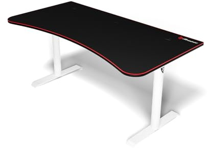 Arozzi Arena Gaming Desk, Metal, 160x80x80 cm - White