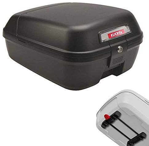 KLICKFix Unisex-Adult Citybox für Racktime Fahrradbox, Schwarz, 34,5x44x23