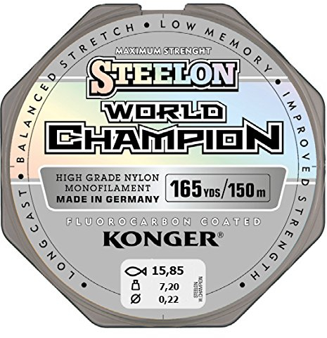 Angelschnur KONGER World Champion Fluorocarbon Coated 0,10-0,30mm/150m Monofile Schnur super stark ! (0,22mm / 7,20kg)