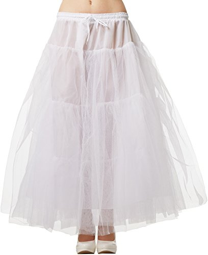 dressforfun Unterrock Tüll Petticoat | OneSize | Petticoat aus 3-lagigem Tüll mit eingenähtem Satinunterrock