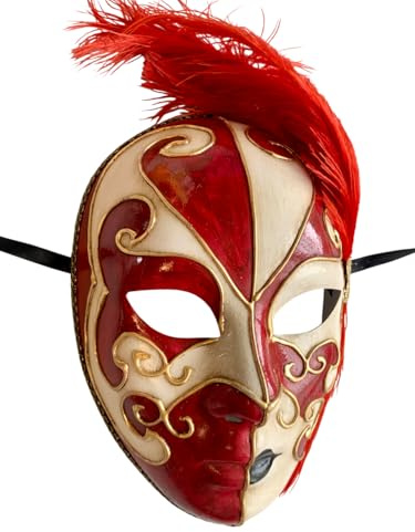 Lannakind Venezianische Maske Gesichtsmaske Volto Damen Karneval Ballmaske Maskerade Wand-Deko