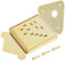 Stahl Mandolinen Saitenhalter, Chrom Mandolinen Saitenhalter Abdeckung Ersatz für Mandoline 8, 10 oder 12 Loop End Saiten (fünf Arten)(QB10 Golden ohne Muster) Musikinstrumentenzubehör