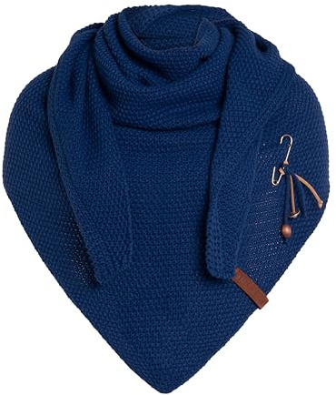 Knit Factory - Coco Trekantssjal - Kings Blue - 190x85 cm
