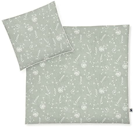 Julius Zöllner Babybettwäsche 100% Organic Baumwolle, Standard 100 by OEKO-TEX, made in Germany, Gr. 80x80 + 35x40 cm, Wildflower