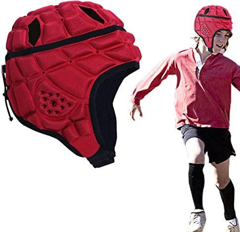 Yajimsa Gepolsterte -Kopfbedeckung, bequem, verstellbar, weicher Schaumstoff, Kopfschutz für Fußball, , Fußball, Fußball, weich, schützend