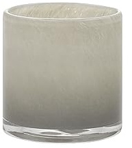 blomus Windlicht -SAGA- | Farbe Mourning Dove | Größe S | Aus Glas und farbig; Für stimmungsvolles Kerzenlicht; Maße 8,5 x 8,5 x 8,5 cm