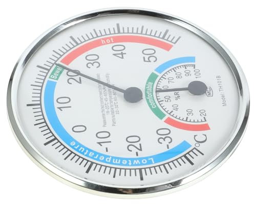 Happyyami 2stücke Hygrometer Und Thermometer Praktisches Wandthermometer Für Garten Indoor-temperatur Und Luftfeuchtigkeitsmessung Kompakt Installieren Für Büro Schlafzimmer Gewächshaus