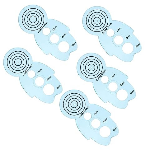 TEHAUX 5stücke Teiliges Paper Quilling Werkzeug Blau Praktischer Curling Paper Rolling Halter DIY Papier Locken Zubehör Für Quilling Kunsthandwerk Und Bastelarbeiten