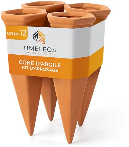 TIMELEOS Tonkegel Bewässerung, Wasserspender Pflanzen als Gießkegel, ideal für Pflanzen Bewässerung und für Zimmerpflanzen Bewässerung, Langlebig und Effizient (12)