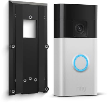 Ring Battery Video Doorbell (2024 release) + No Drill Mount | DIY Wireless Doorbell Security Camera | Head-To-Toe View, Easy installation (5min) | 30-day free trial of Ring Home