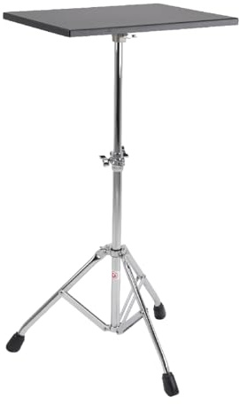 Gibraltar 77WKST Workstation Elliptical Leg Base 2-Tier Stand with 15 x 18 Mounted Table, Adjustable and Portable, Drum Hardware Accessories and Parts