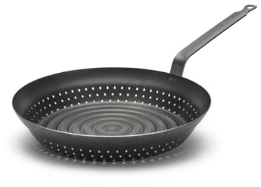 De Buyer Poêle à châtaignes d'extérieur 28 cm