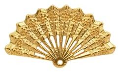 Broche con forma de abanico pequeño