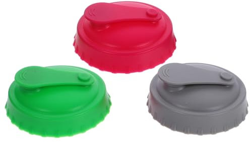 SHOWERORO Silicone Soda Can Lids and Drink Can Protectors 3pcs Set Leakproof Food-grade Silicone Sealing Tops for Beer Soda and Suitable for Outdoor and Home Use