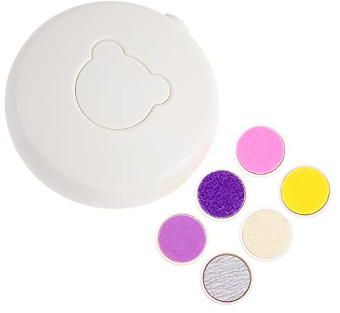Coupe-ongles Électrique pour Garçon et Filles, Lot 1, Abs Blanc | Brosse et Têtes de Rechange, Portable et Léger, Soin des Ongles pour Jeunes et Seniors
