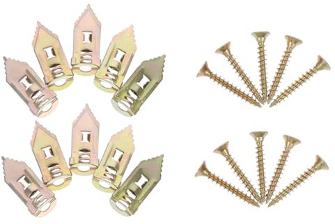 CANIGHT 10 Tasselli Per Pareti Cave in Acciaio Fissaggi Per Cartongesso Viti Di Fissaggio Per Impieghi Gravosi