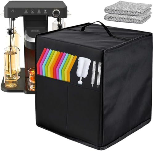 lasesasies Cubierta antipolvo para cóctel, impermeable y a prueba de polvo, compatible con la máquina de cócteles y máquina de bebidas BLACK+DECKER (BEHB101)/mezclador de bebidas/coctelera