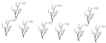 MAGICLULU 9 pièces Branches Artificielles Décoratives Effet Naturel Imitation pour Mariage et Décoration Intérieure sans Entretien