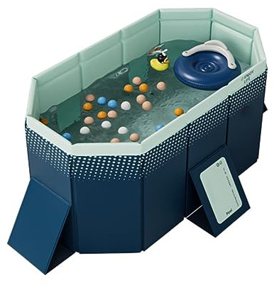 Dyqyym Piscine Pliable pour Enfants, pataugeoire Portable en PVC pour Chiens de Taille Moyenne et Grande