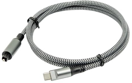 Pinafresa Digital Converter USB-C to SPDIF TOSLINK Male Optical Sound Adapter USB-C Male for Computer Laptop Connections