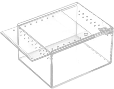 Ounfhtrttk Caja de Cría de Insectos y Alimentación de Reptiles, Recinto Impermeable para Lagartijas Arbóreas con Tarántula.