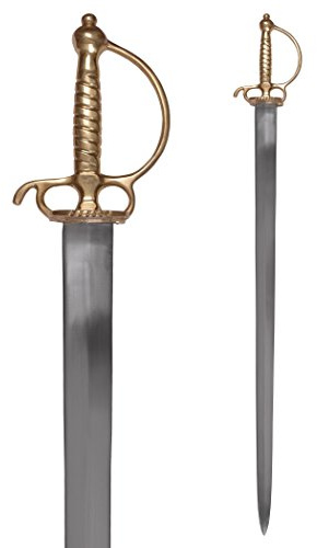 Battle-Merchant Europäisches Kurzschwert, mit Scheide | Einhänder aus Stahl, Schwert Replik 18. Jh., Sammlerstück & Dekoration, Ausstellungsstück, ab 18