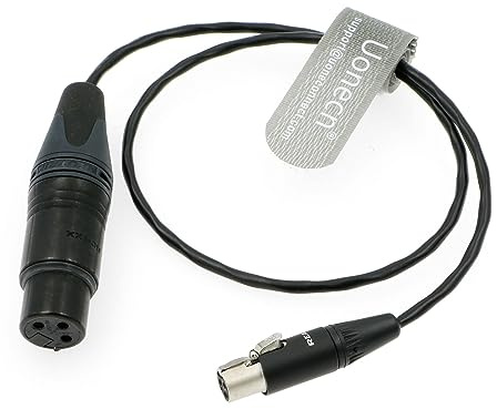 Uonecn Audio XL2 ta3-f Audio Kabel Adapter XLR 3-polig Weiblich zu Mini XLR 3-polig Weiblich auf XLR für SD 442 Audio Geräte 688/788