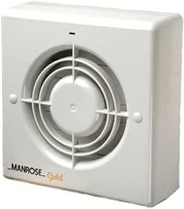 Manrose MG100 4 100mm Gold Range Extractor Bathroom Wall/Ceiling Fan (MG100T - Timer)
