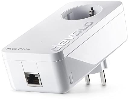 Devolo 8412 Magic 2 LAN: leistungsfaehiger Power Line – Complemento Adattatore con attacco 2400 Mbit/s per rete domestica tramite DLAN, 1 Gigabit LAN, Internet in magica della presa