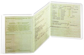 DURABLE KFZ Ausweishülle, aus PP, dreiteilig, transparent 10 er Pack